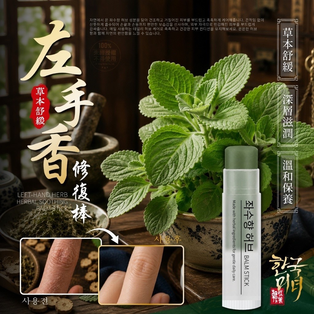 預購-06/15免50▲預-💎한국미녀®左手香草本舒緩修護棒5ml💎