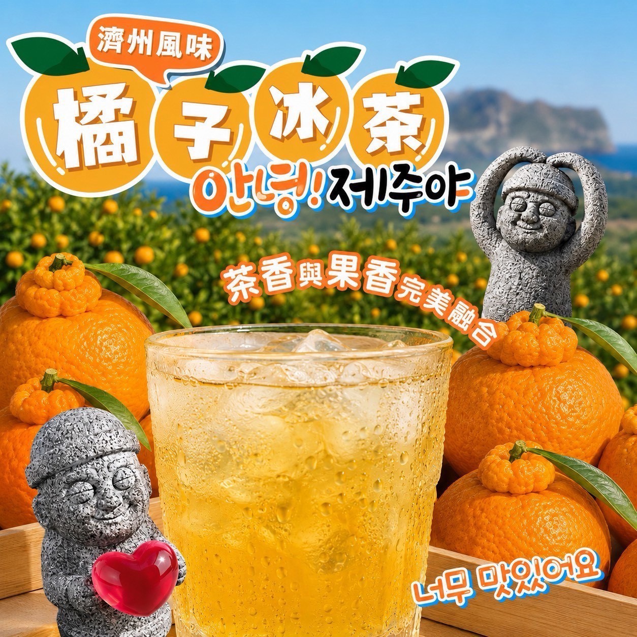 預購-07/06免30UP▲🍊🌿濟州島橘子冰茶🌿🍊