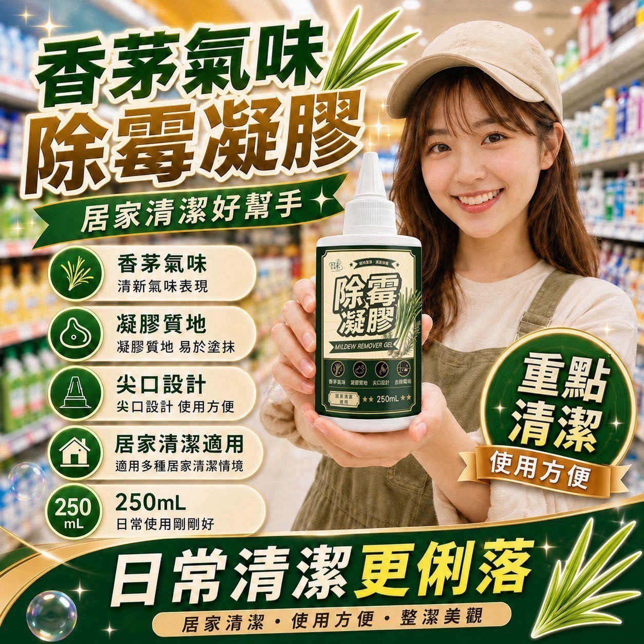 預購-07/30免30UP▲前上-沫💧香茅除霉凝膠250ml
