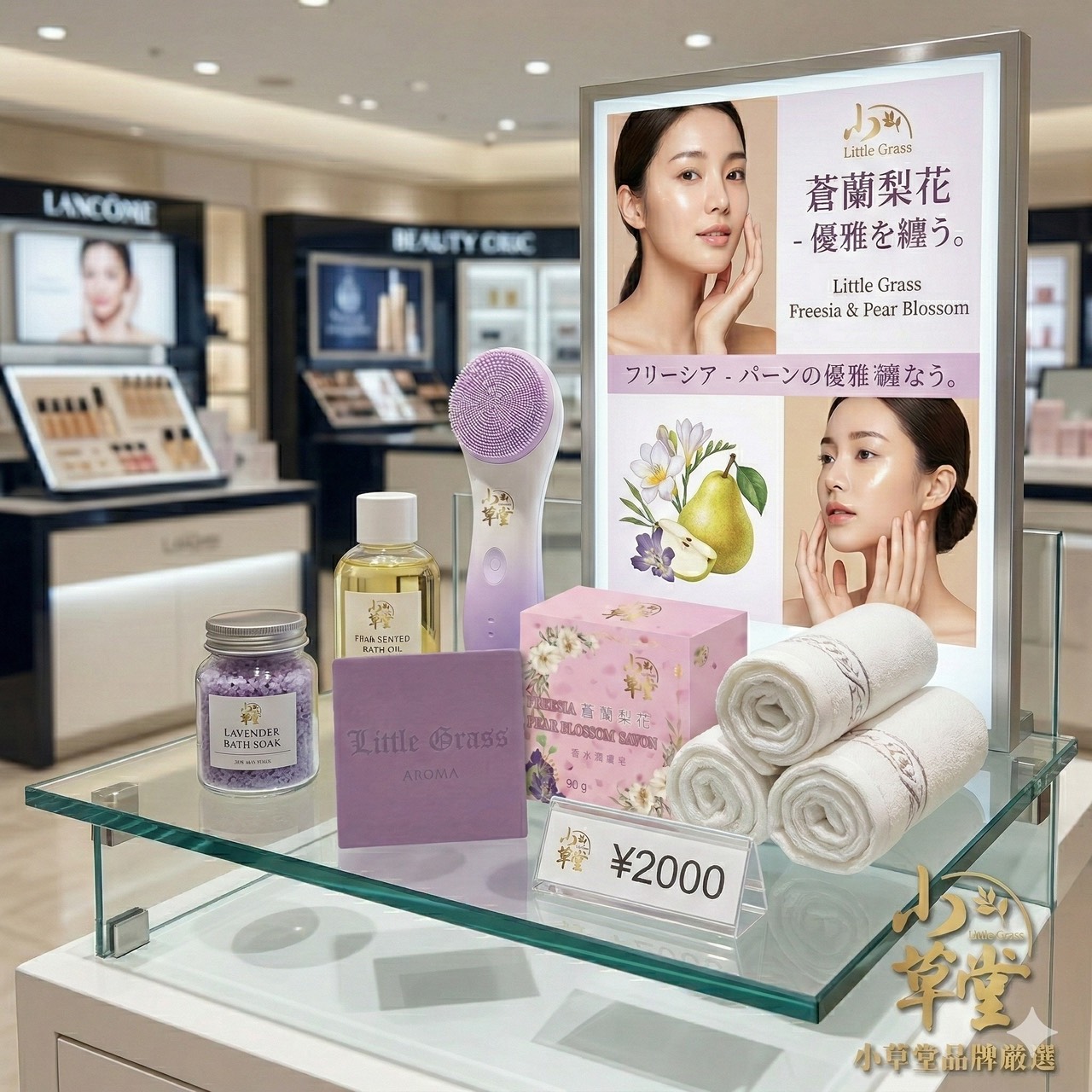 預購-03/16免144▲S45-P-夢時代專櫃限量款Little Grass蒼蘭梨花皂(2顆)