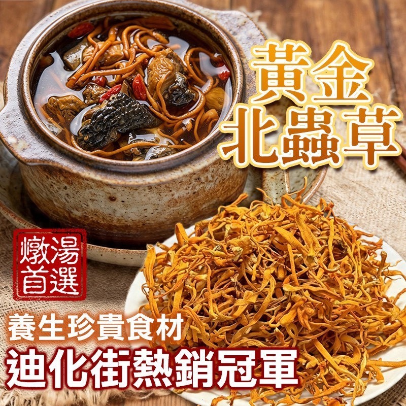 預購-05/04免30UP▲🍲四季養生燉湯首選黃金北蟲草✨