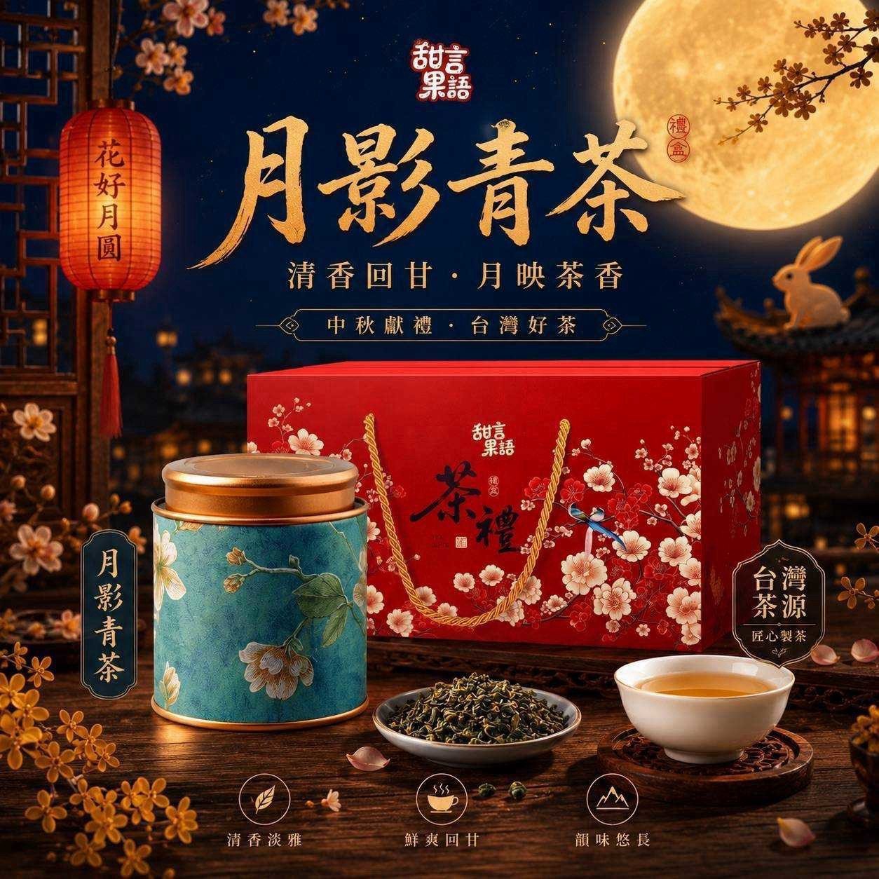 預購-08/17免30UP▲甜言果語晨曦月影中秋禮盒