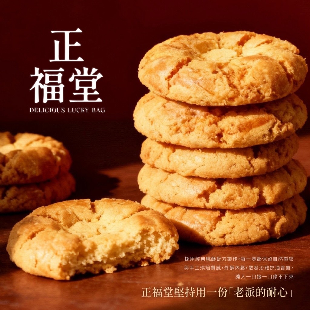 預購-07/16免30▲💎百年傳承正福堂御焙迷你桃酥福袋大禮包150g💎