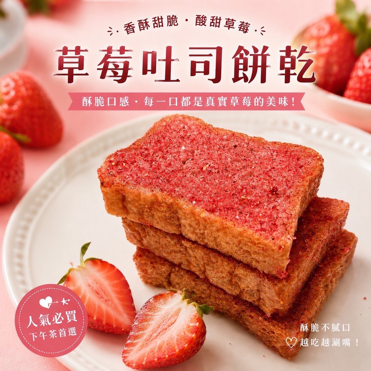 預購-07/09免30UP▲⌛🍓草莓脆土司