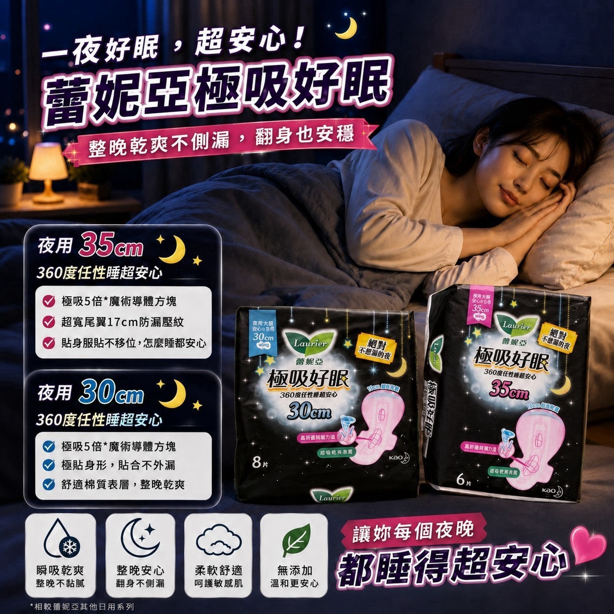預購-07/30免96▲B7箱-蕾妮亞極吸好眠系列(2包)