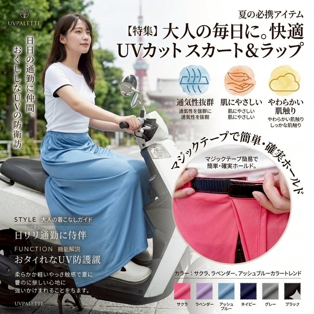 預購-04/27免50UP▲K2-台日共同研發高規會呼吸的涼感抗UV防曬長裙